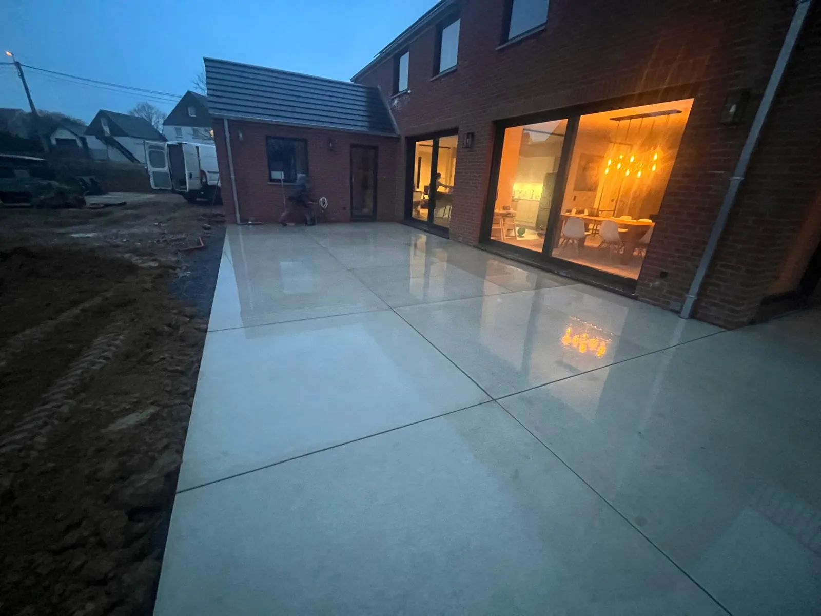 Terrasse en dalles grand format